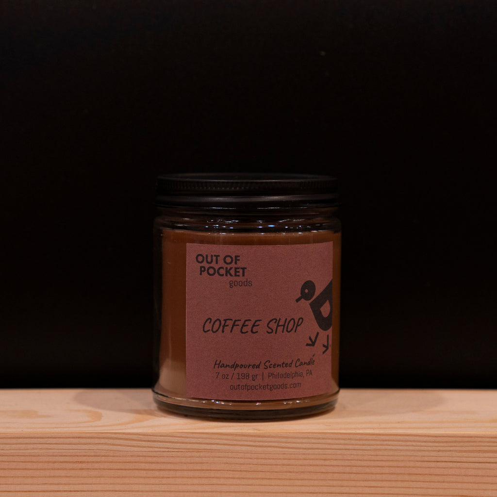 Coffee Shop handcrafted candle by Out Of Pocket Goods