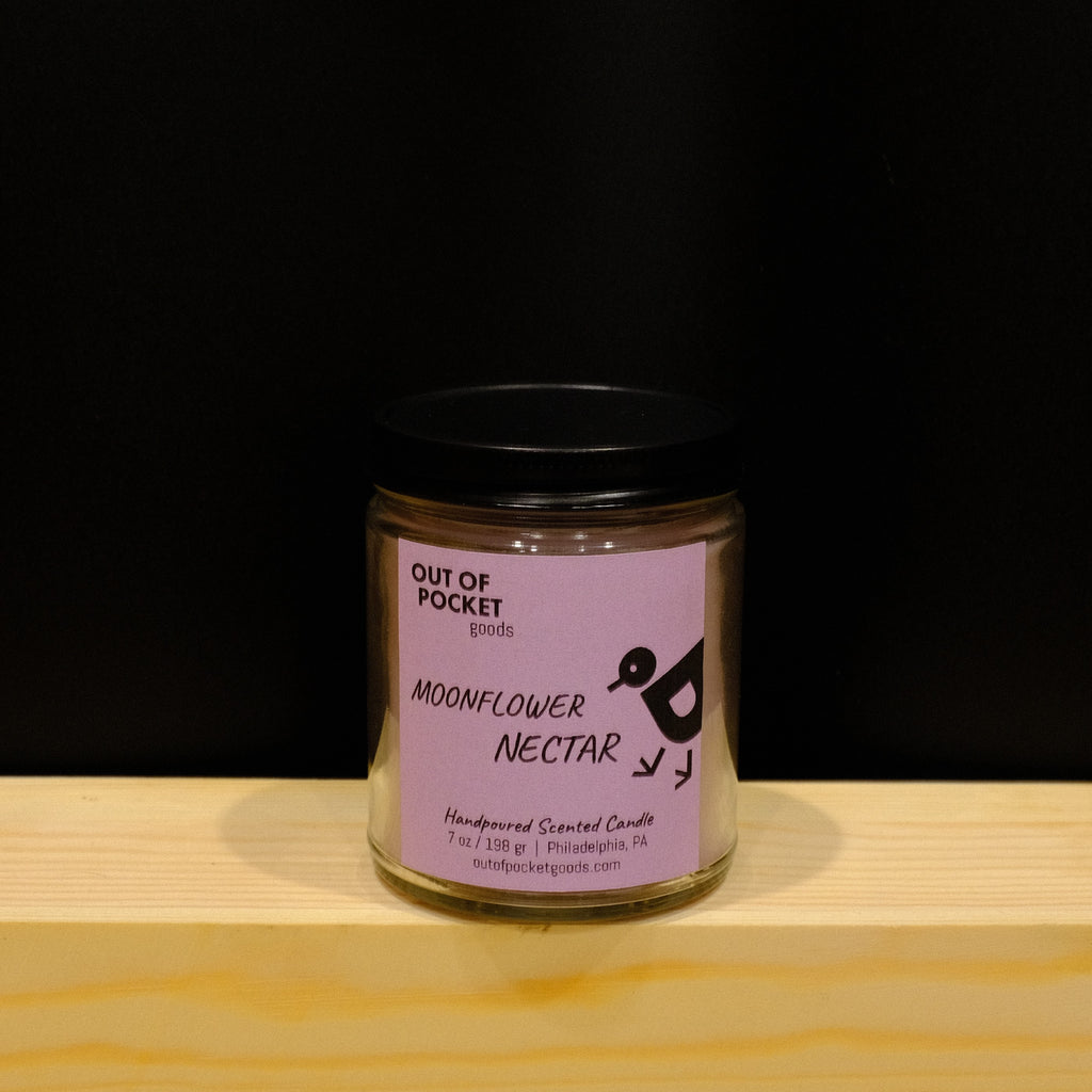 Moonflower Nectar handcrafted candle – alternate view