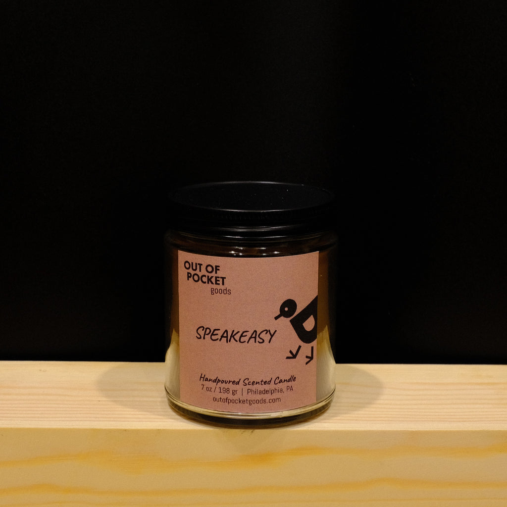 Speakeasy handcrafted candle – alternate view