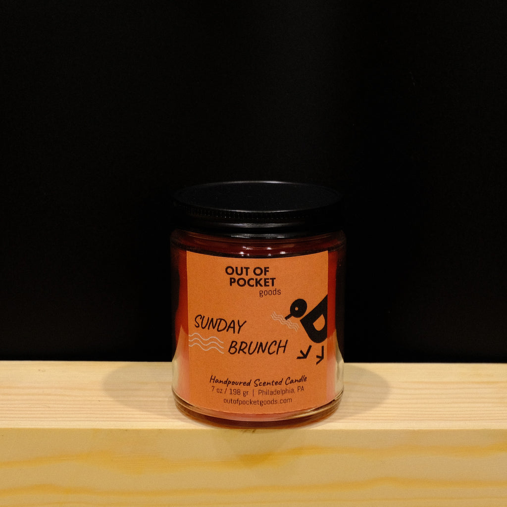 Sunday Brunch handcrafted candle – alternate view