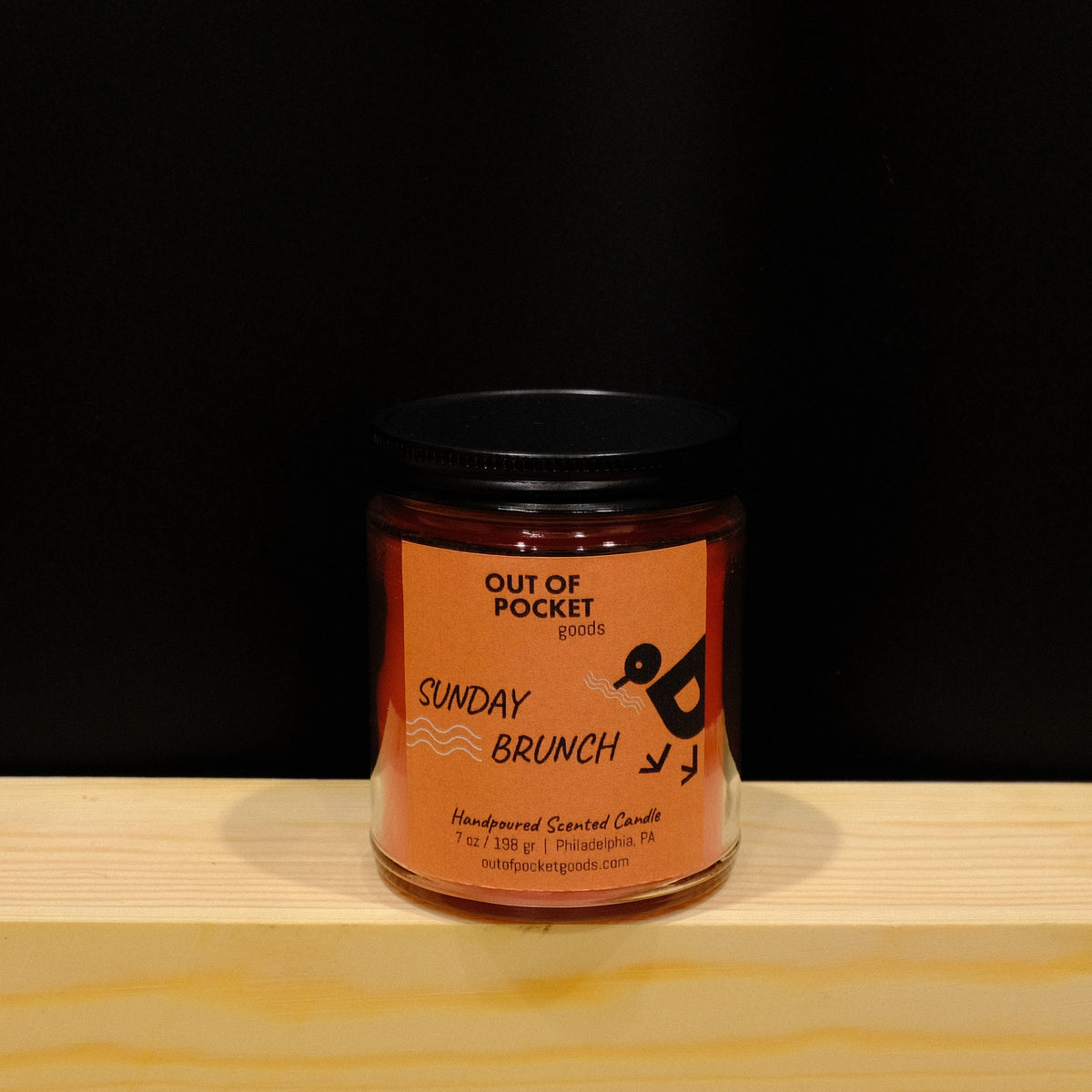 Sunday Brunch handcrafted candle – alternate view