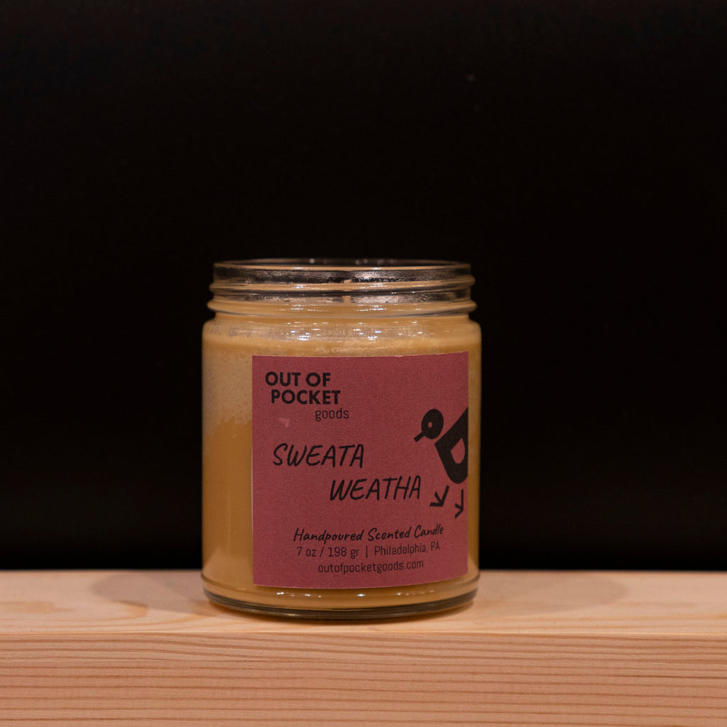 Sweata Weatha handcrafted candle – alternate view