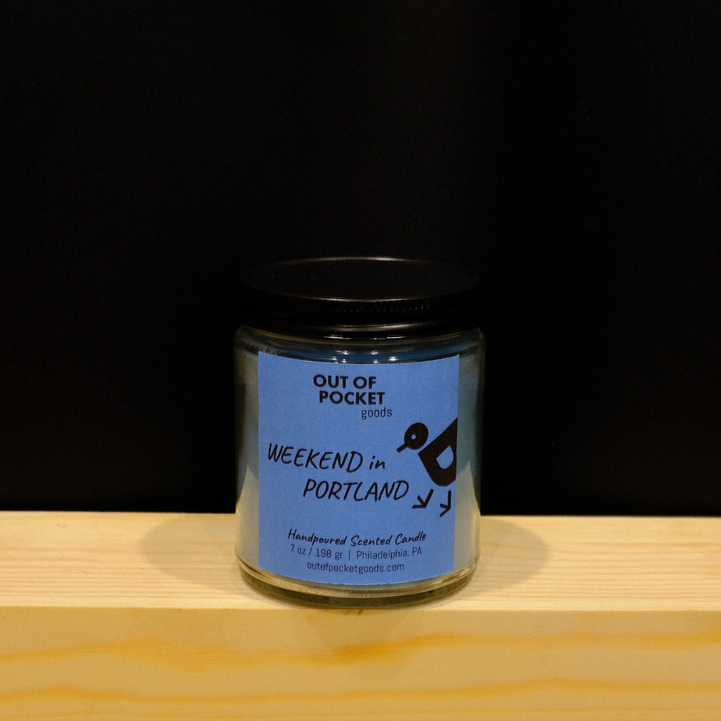 Weekend In Portland handcrafted candle – alternate view