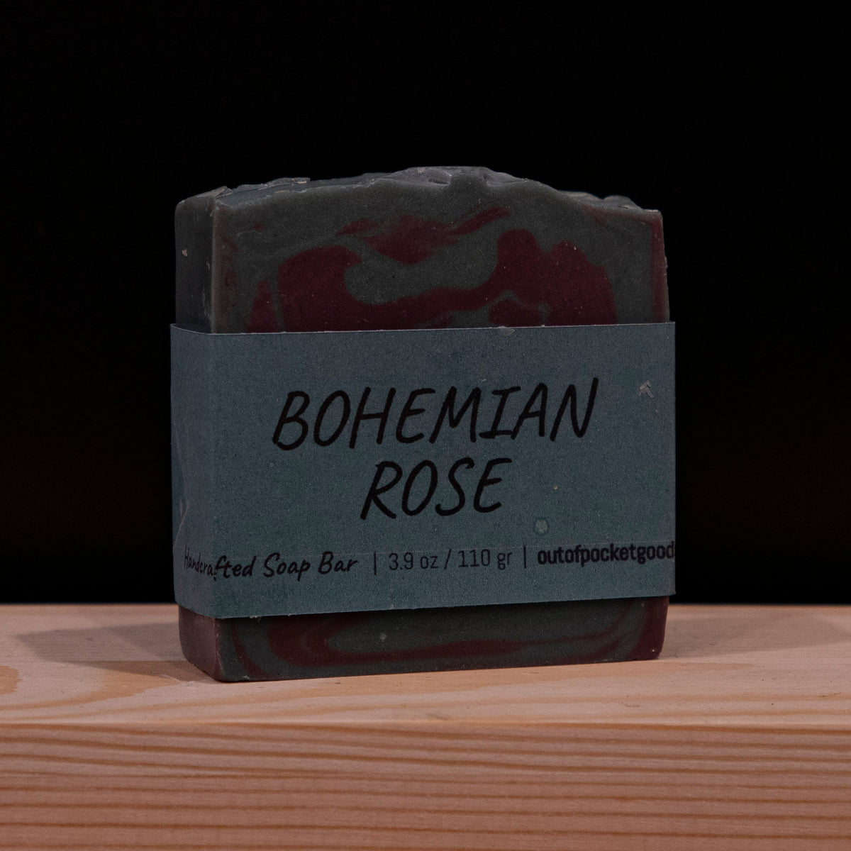 Bohemian Rose - Handcrafted Soap Bar – label