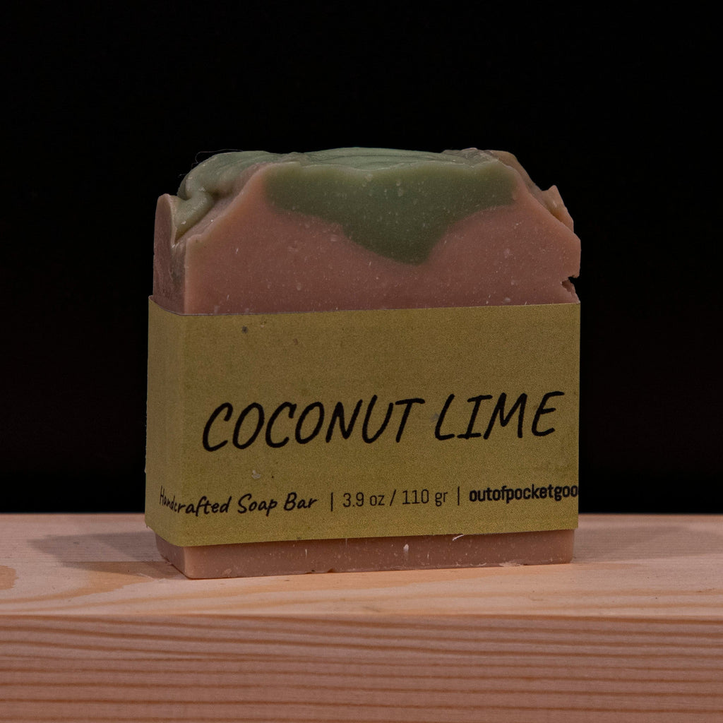 Coconut Lime - Handcrafted Soap Bar – label