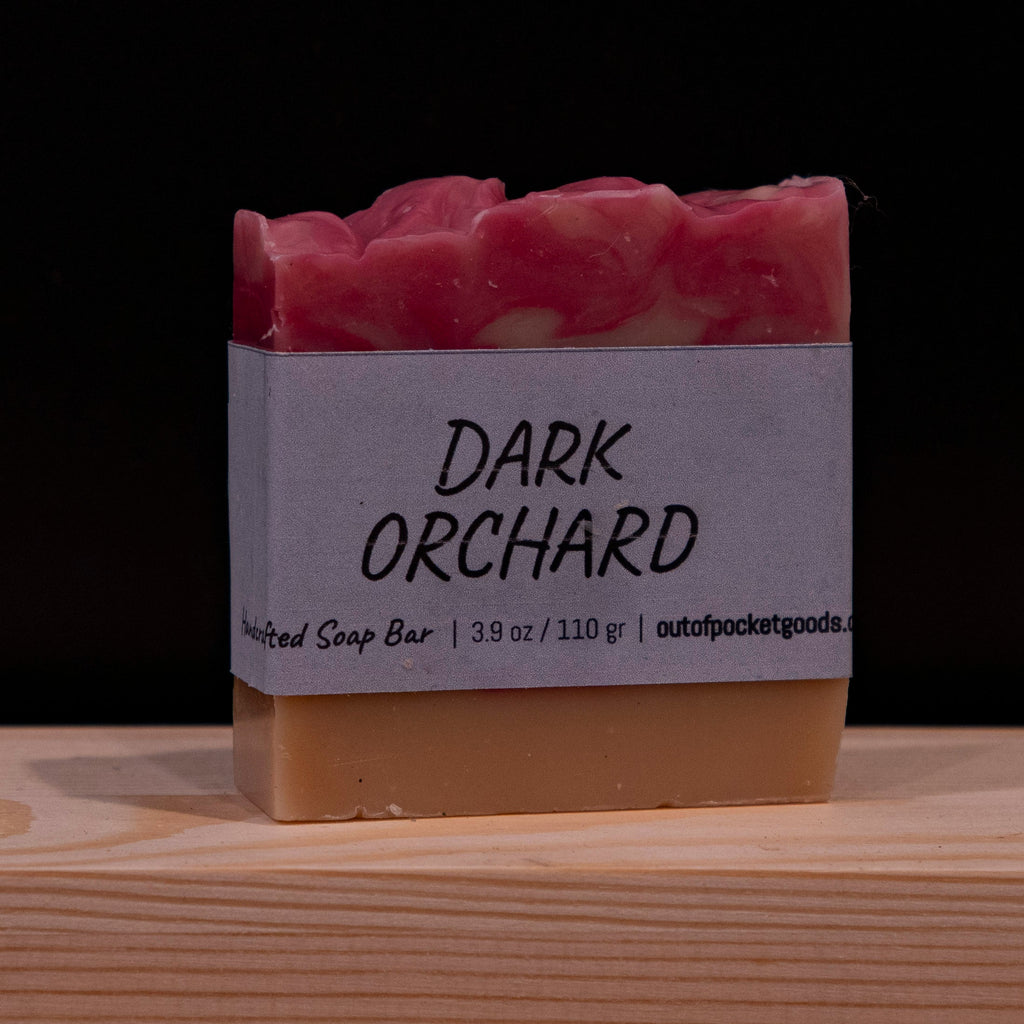 Dark Orchard - Handcrafted Soap Bar – label