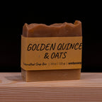 Golden Quince and Oats - Handcrafted Soap Bar – label