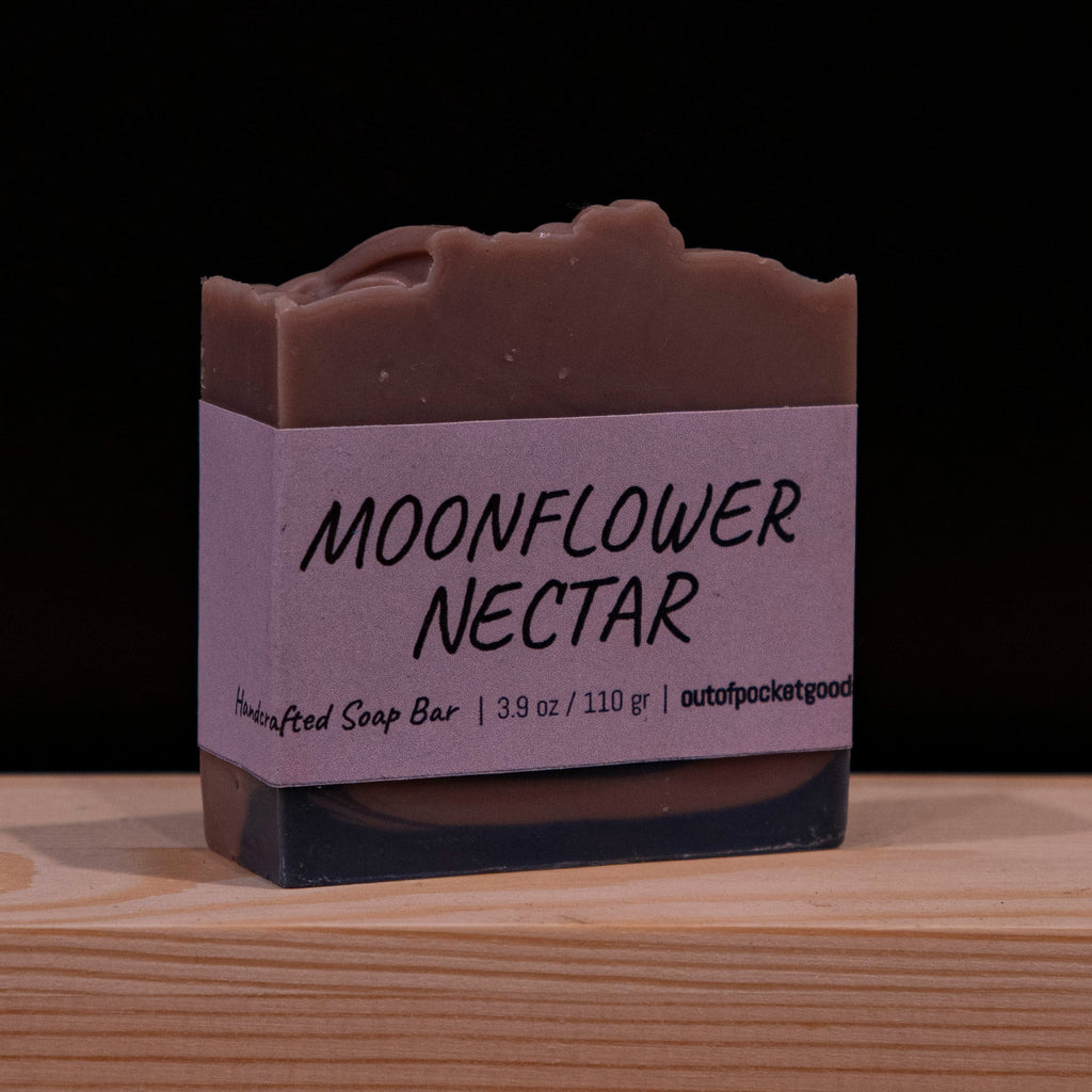 Moonflower Nectar - Handcrafted Soap Bar – label