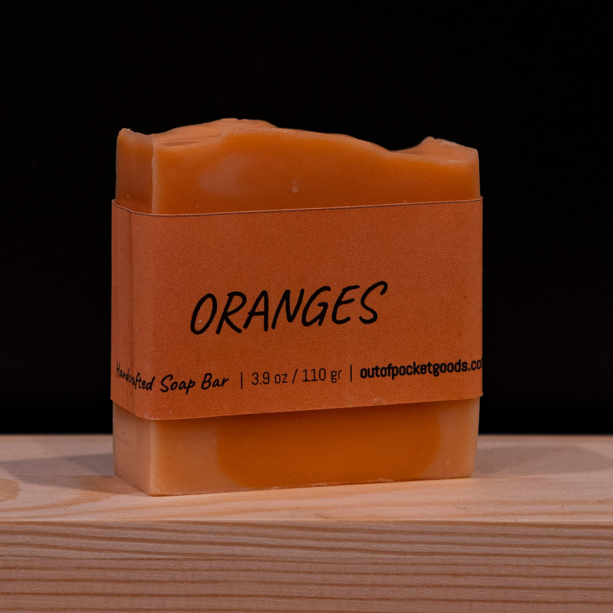 Oranges - Handcrafted Soap Bar – label