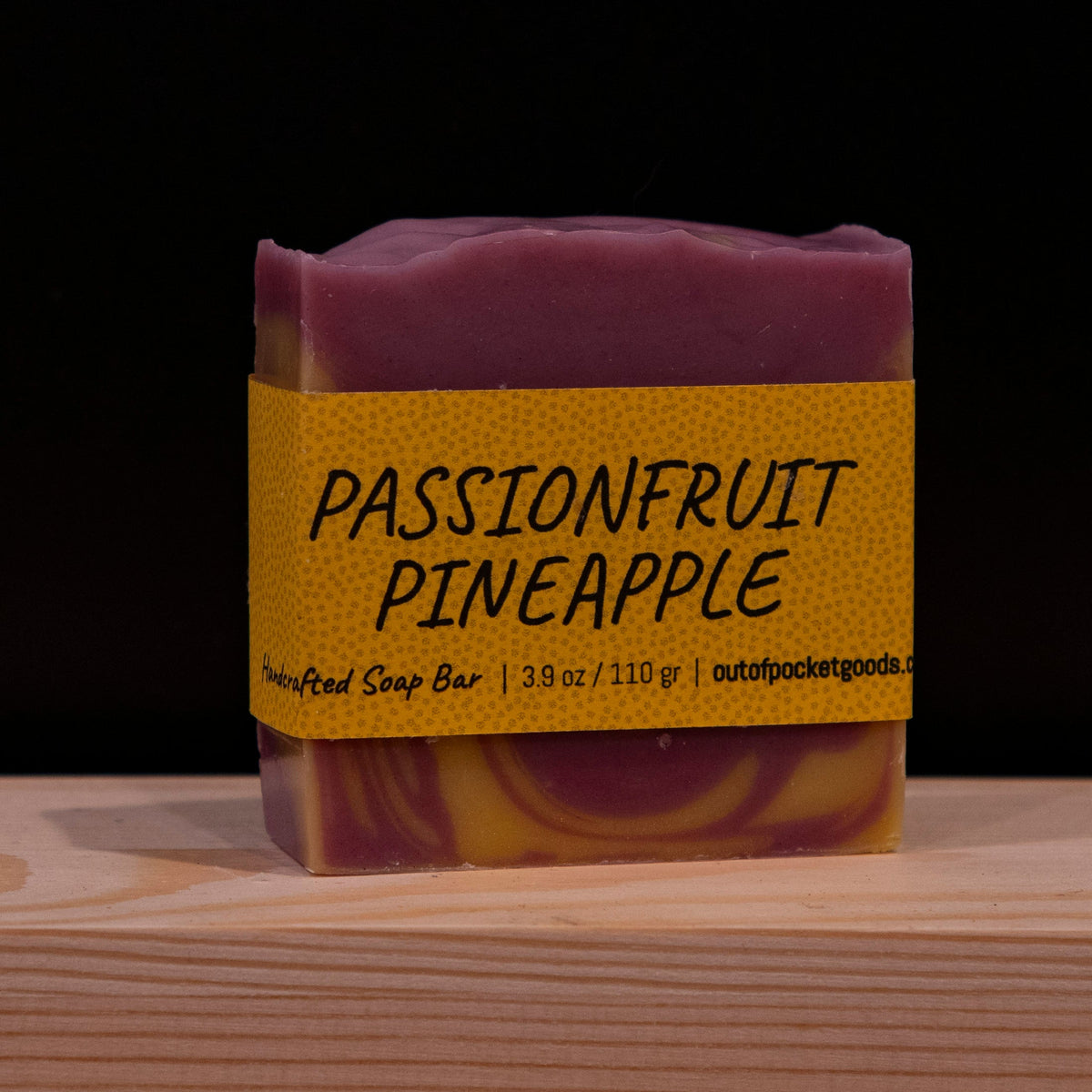 Passionfruit Pineapple - Handcrafted Soap Bar – label