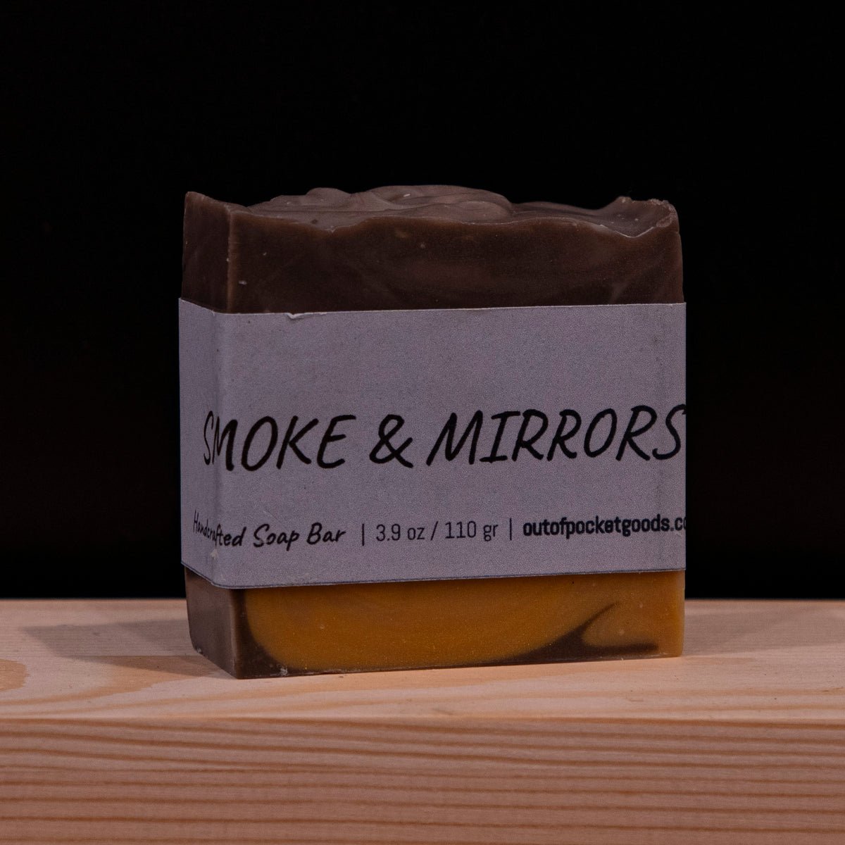 Smoke and Mirrors - Handcrafted Soap Bar – label