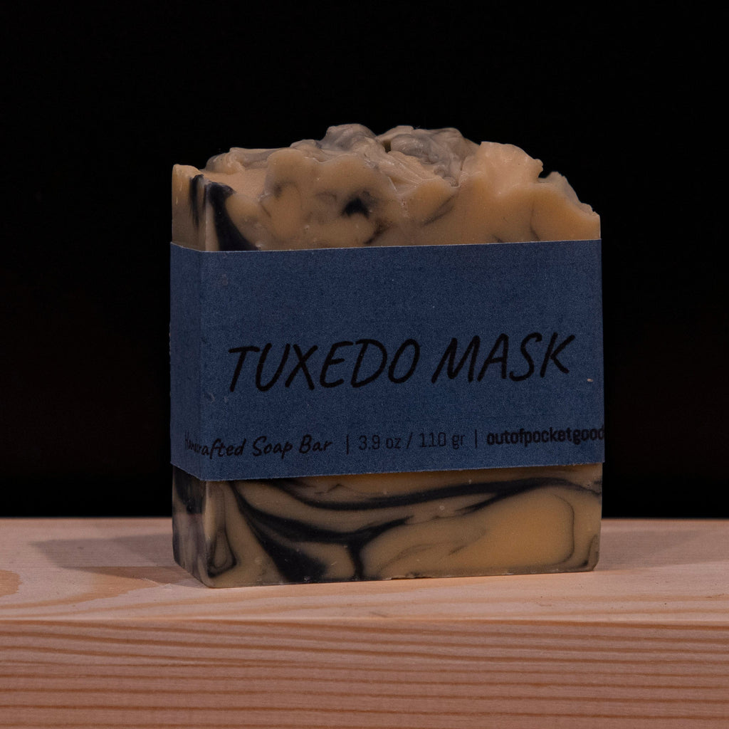 Tuxedo Mask - Handcrafted Soap Bar – label