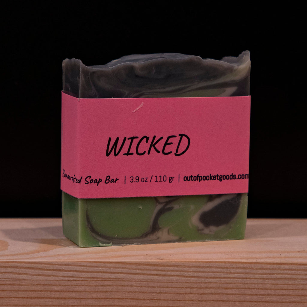 Wicked - Handcrafted Soap Bar – label