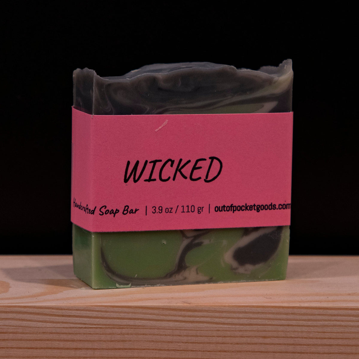 Wicked - Handcrafted Soap Bar – label